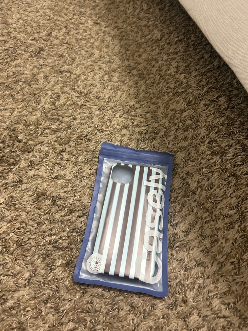 Blue Striped Protective Phone Case